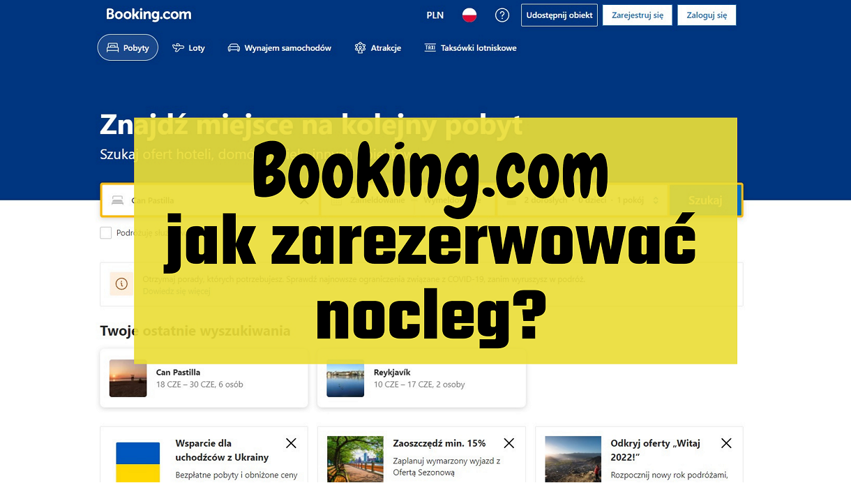 booking.com, jak rezerwować w booking, serwis do rezerwacji noclegów